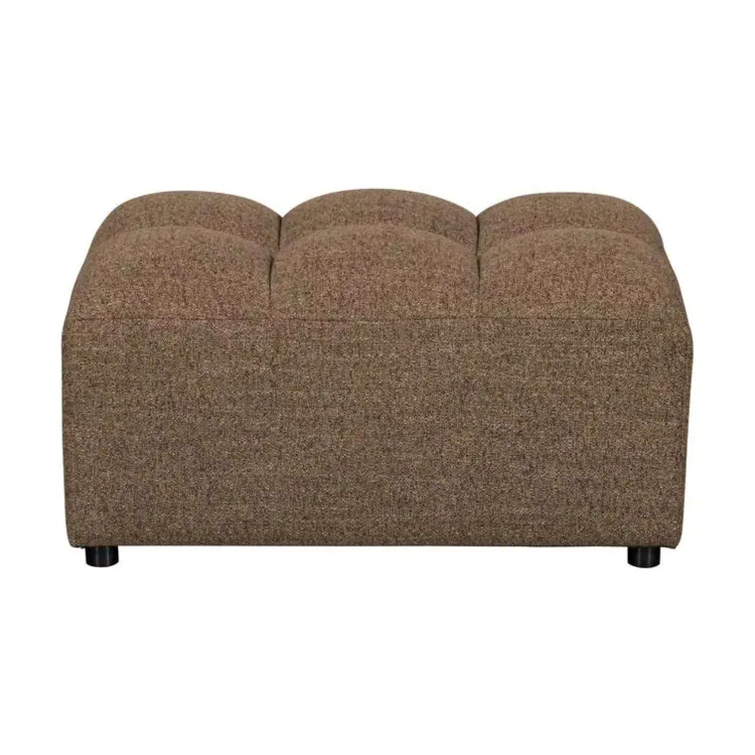 WOOOD Hockers|Allure Hocker geweven stof donkerbruin melange