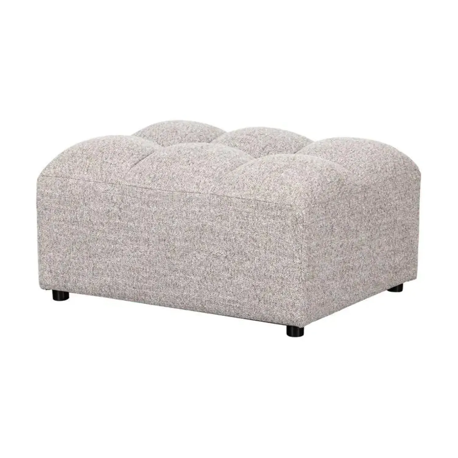 WOOOD Hockers|Allure Hocker geweven stof naturel melange
