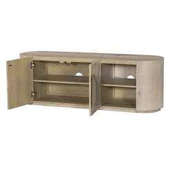 Tower living Industriele Kasten|Tv Meubels|Allure Tv meubel white wash 150 cm