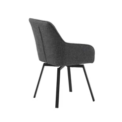 LykkeHome Eetkamerstoelen|Ama Eetkamerstoel donkergrijs melange