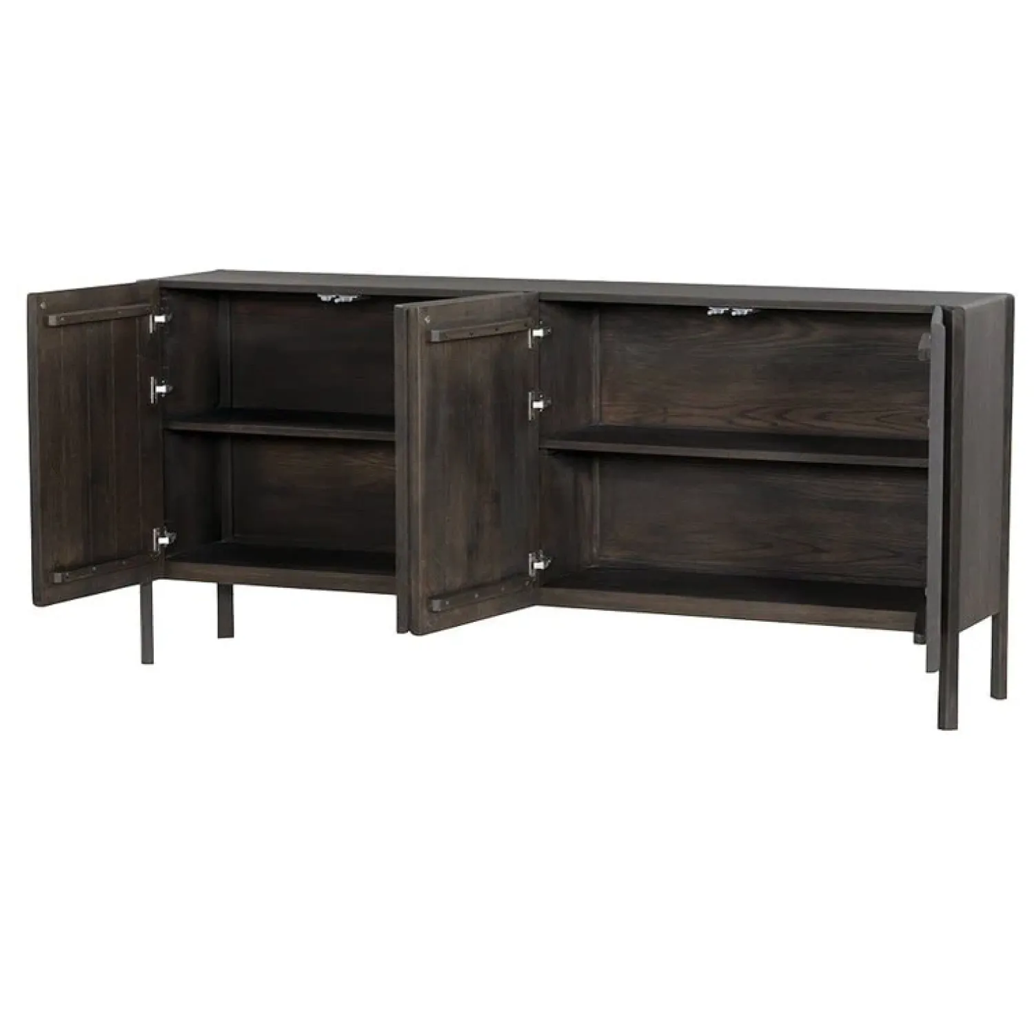 Tower living Dressoirs|Industriele Kasten|Amalfi Dressoir bruin eikenfineer 200cm