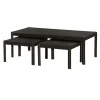 Tower living Salontafels|Amalfi Salontafel set van 3 bruin eikenfineer