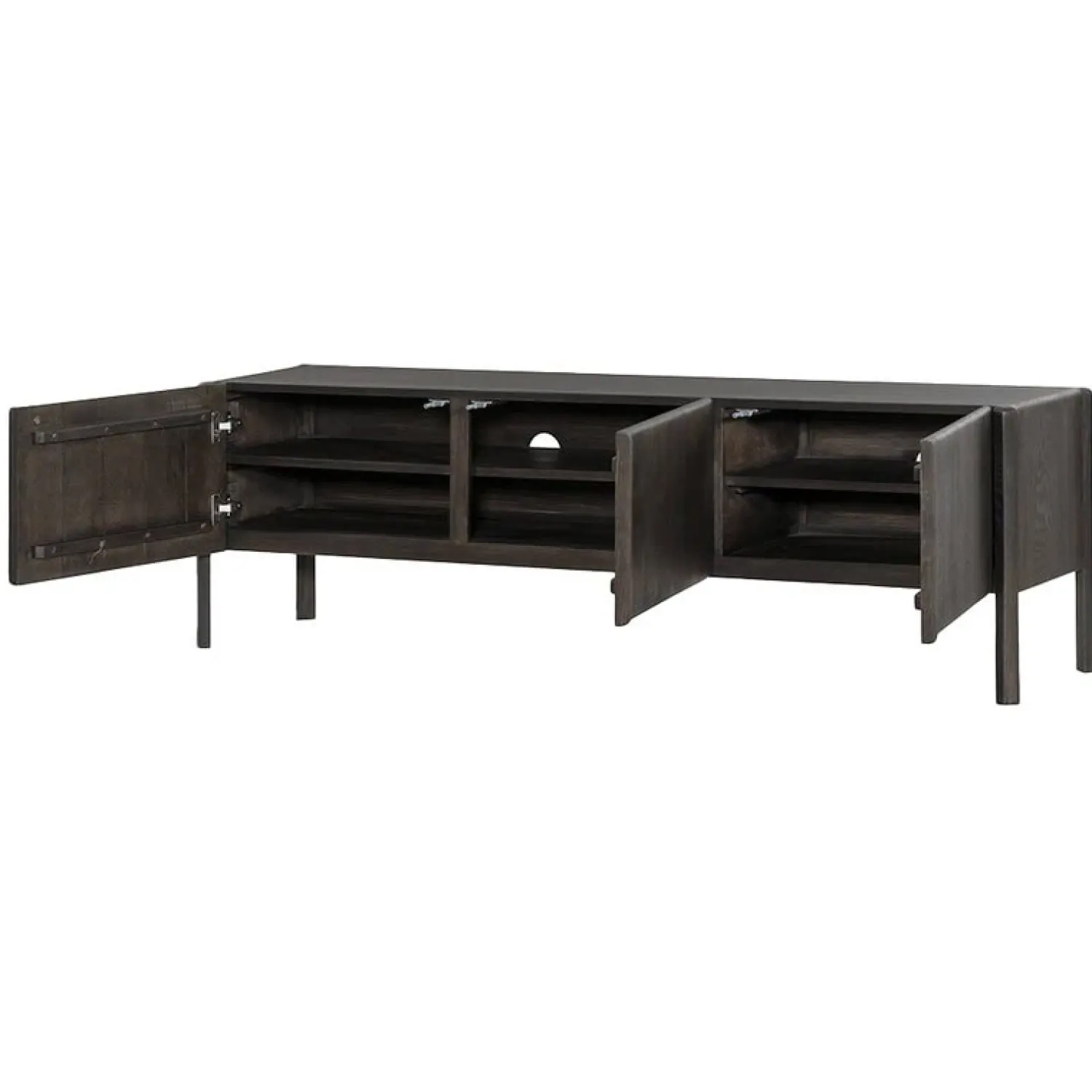 Tower living Industriele Kasten|Tv Meubels|Amalfi Tv meubel bruin eikenfineer 180cm