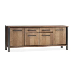 Maison Madera Dressoirs|Industriele Kasten|Amaya Dressoir 4 deuren 240cm