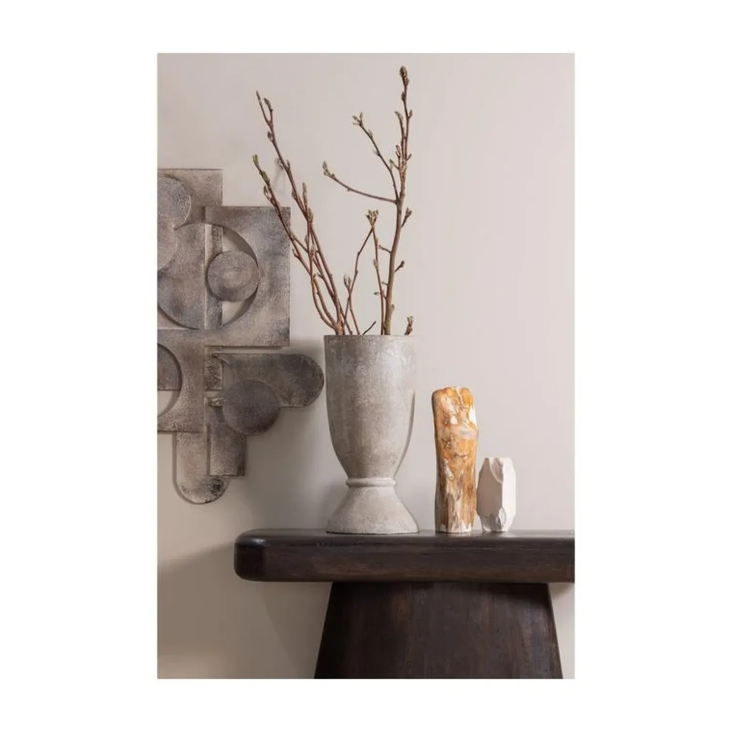 WOOOD Sidetables|Amco Sidetable mangohout donkerbruin/zwart