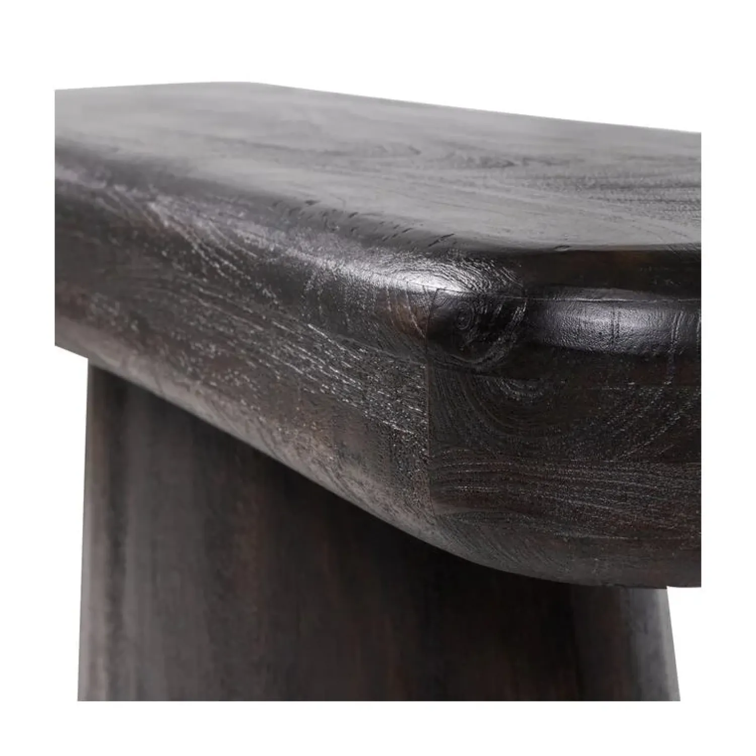 WOOOD Sidetables|Amco Sidetable mangohout donkerbruin/zwart