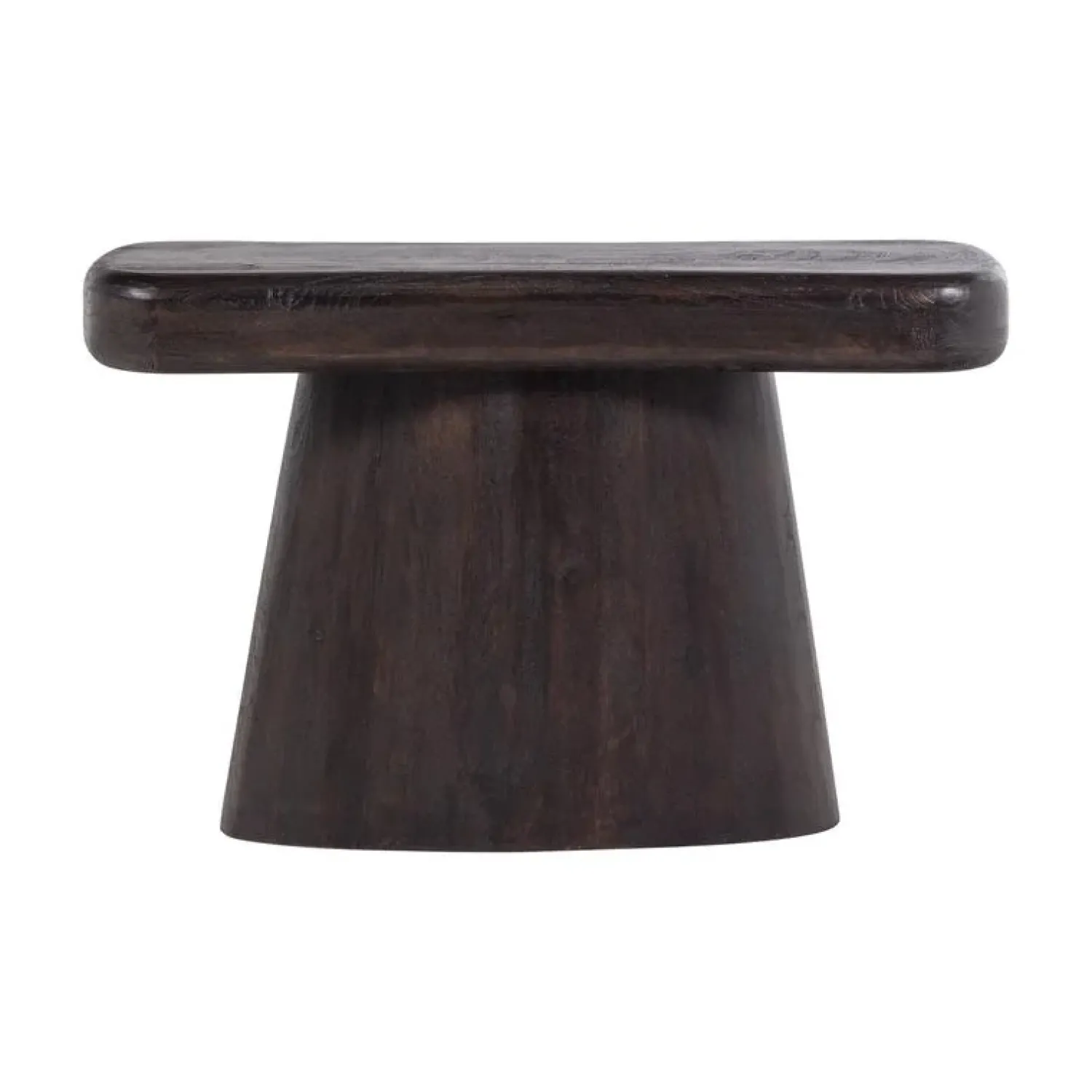 WOOOD Sidetables|Amco Sidetable mangohout donkerbruin/zwart