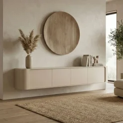 Vane Living Industriele Kasten|Tv Meubels|Amy Tv meubel Zand mangohout 195 cm