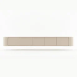 Vane Living Industriele Kasten|Tv Meubels|Amy Tv meubel zwevend Zand mangohout 235 cm