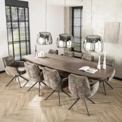 Kalfort Eettafels|Andreas Eettafel deens ovaal Acaciahout 300cm