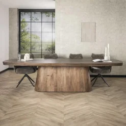 Kalfort Eettafels|Andreas Eettafel deens ovaal Acaciahout 300cm