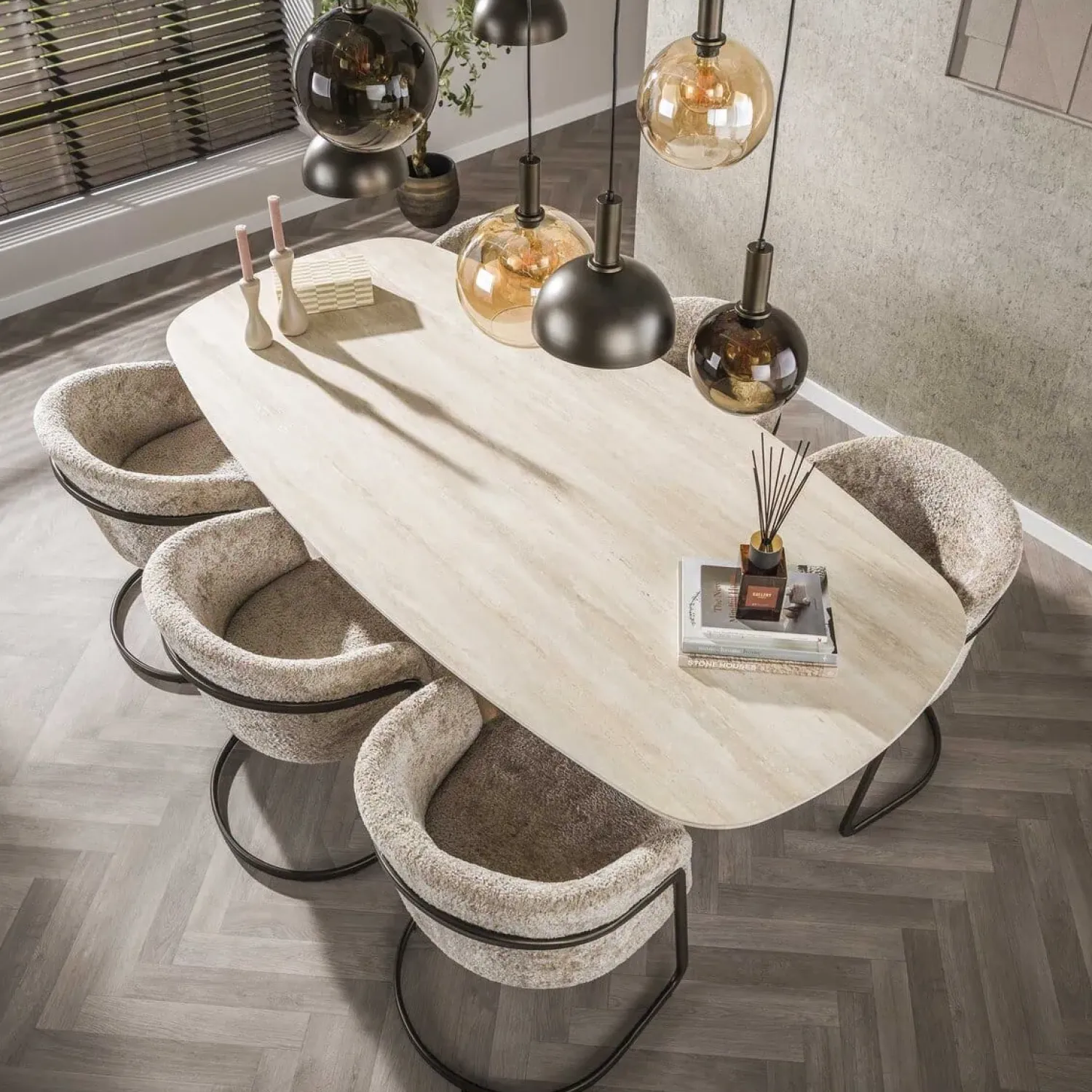 Kalfort Eetkamerstoelen|Anna Eetkamerstoel alura Zand