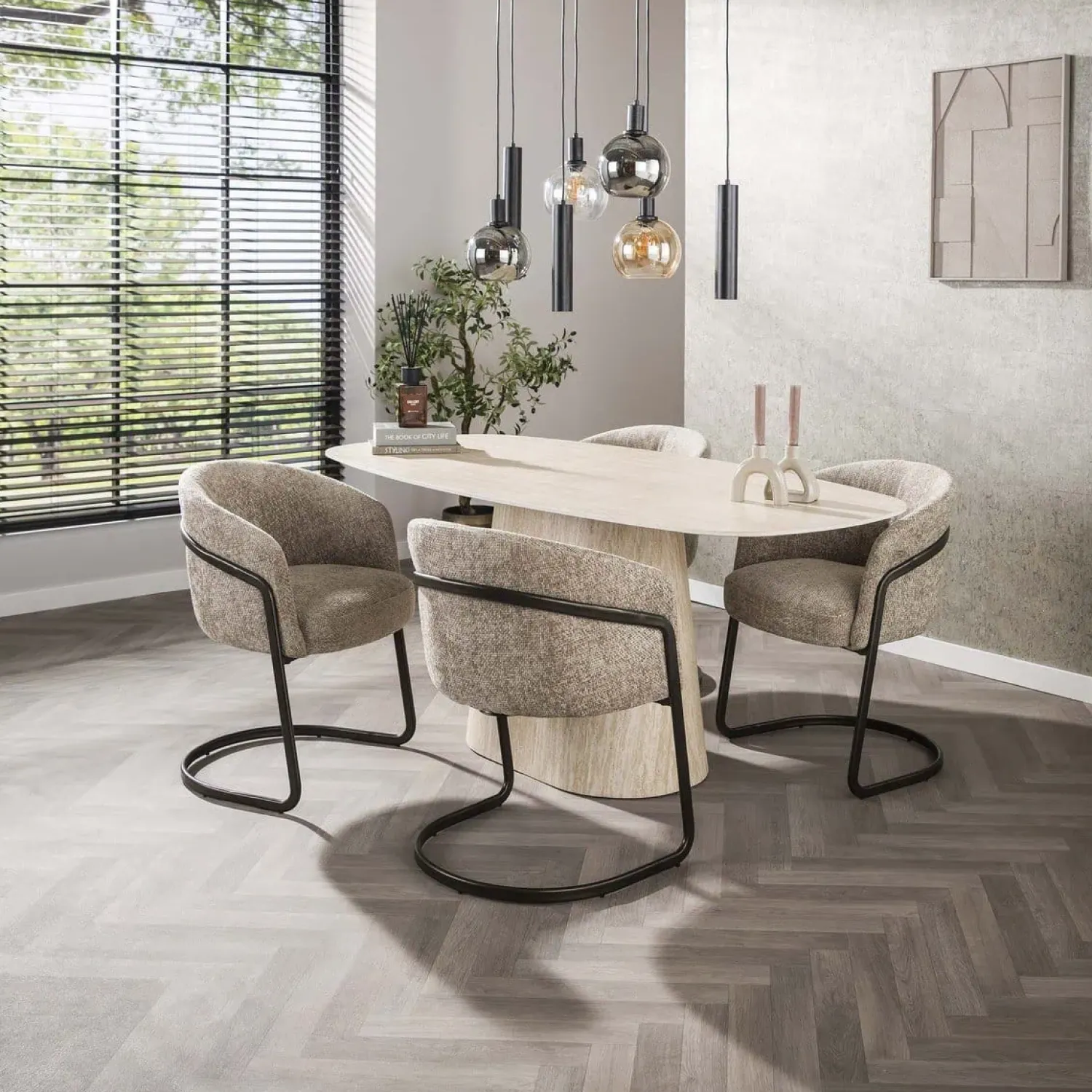 Kalfort Eetkamerstoelen|Anna Eetkamerstoel hoven Zand