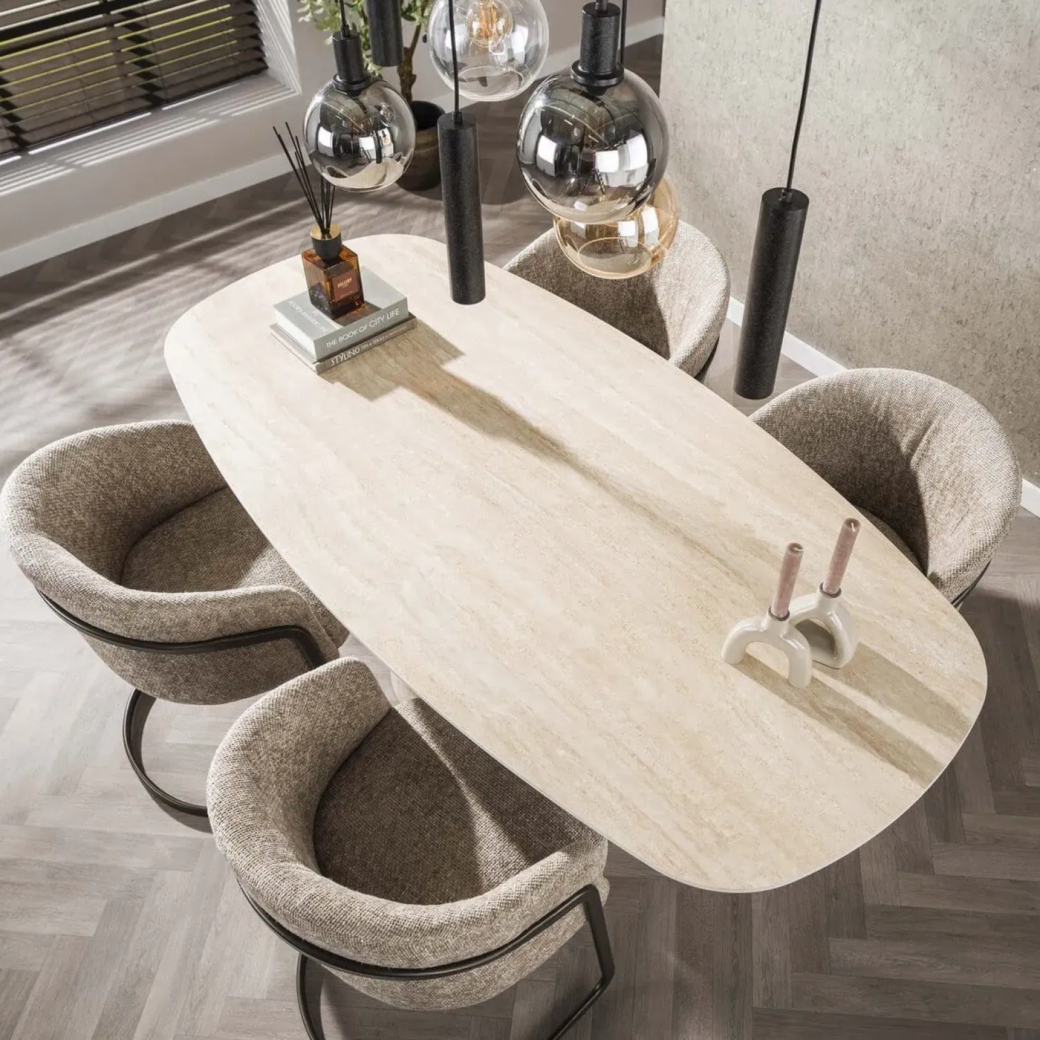 Kalfort Eetkamerstoelen|Anna Eetkamerstoel hoven Zand
