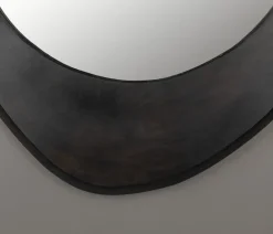 Dutchbone Spiegels|Aren Spiegel Hout Zwart 71cm