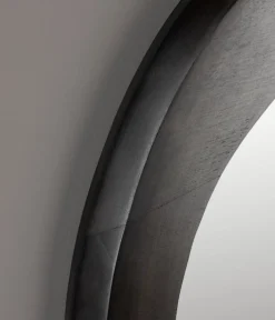 Dutchbone Spiegels|Aren Spiegel Hout Zwart 71cm