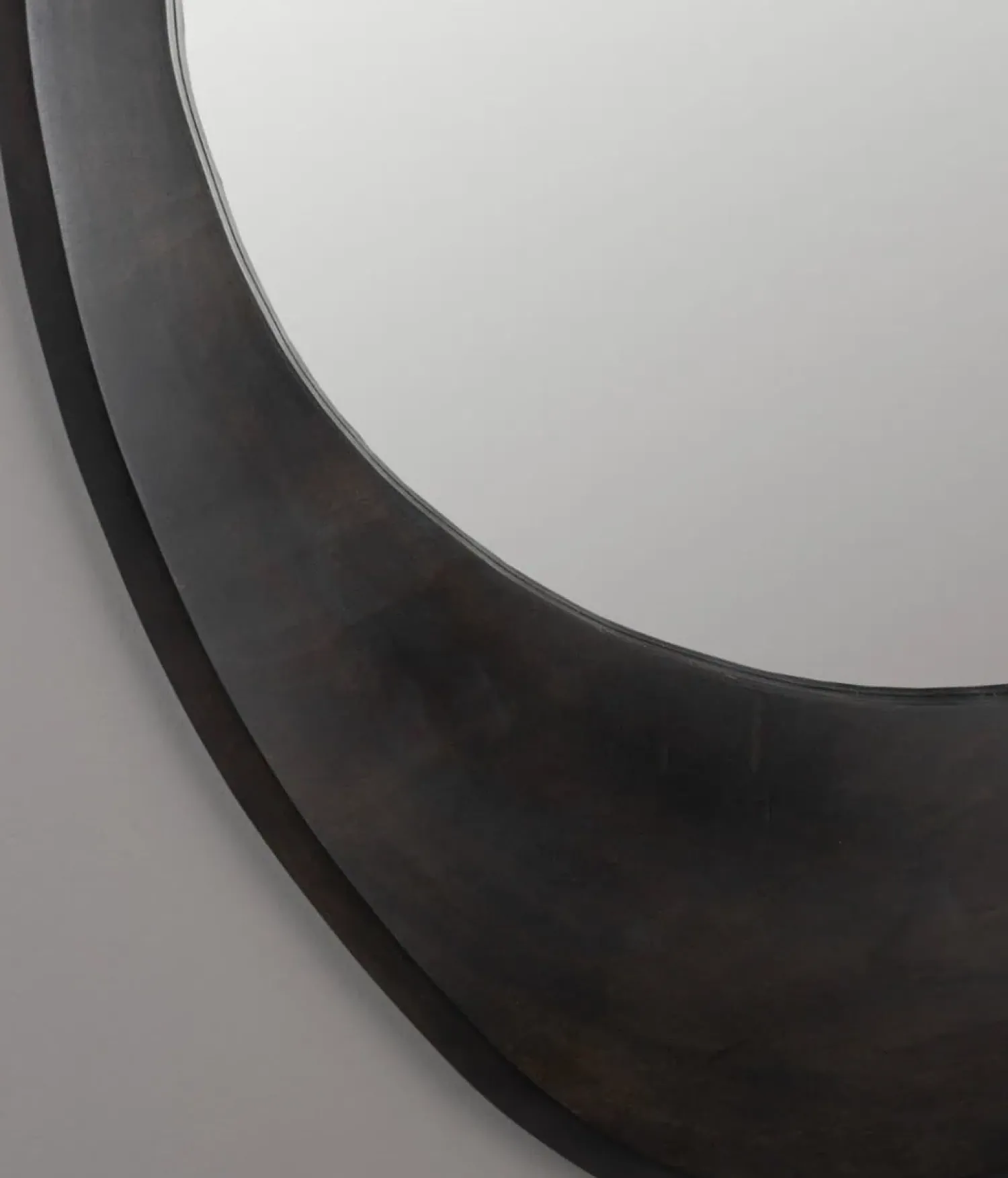 Dutchbone Spiegels|Aren Spiegel Hout Zwart 71cm