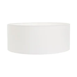 Steinmex Booglampen|Ariana 1-lichts Vloerlamp Staal met Wit Linnen kap