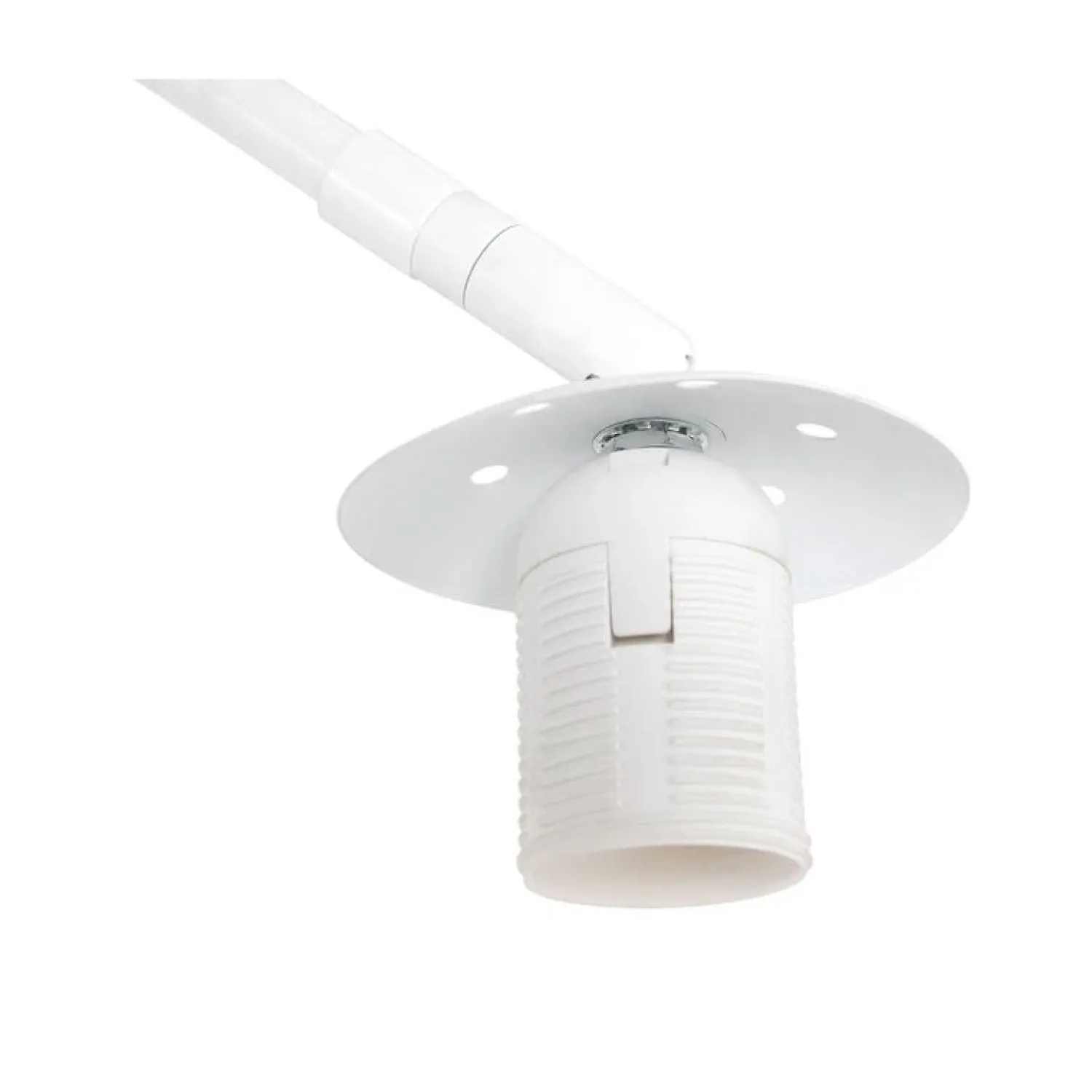 Steinmex Booglampen|Ariana 1-lichts Vloerlamp Wit met Goud Velvet kap