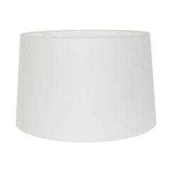 Steinmex Booglampen|Ariana 1-lichts Vloerlamp Zwart met Wit Linnen hoge kap