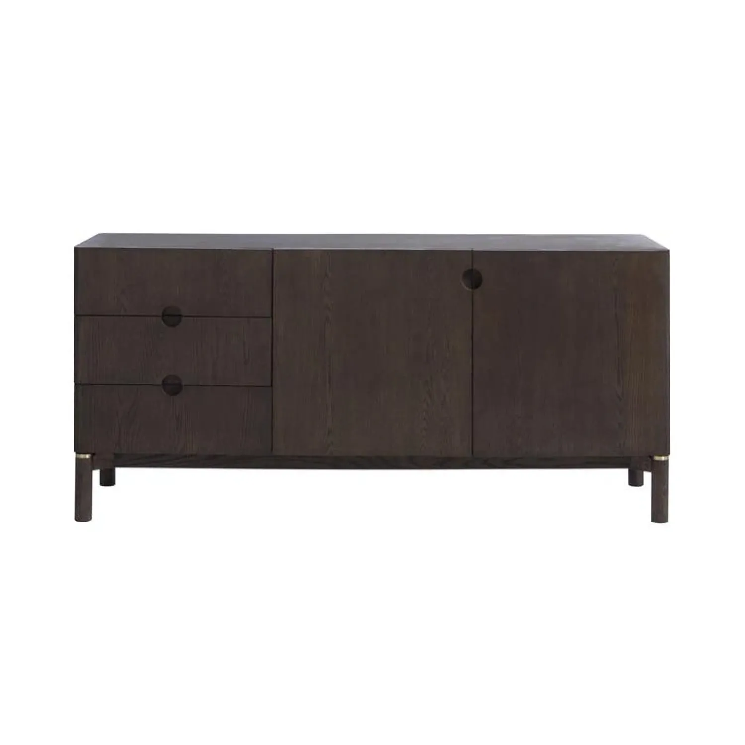 LykkeHome Dressoirs|Industriele Kasten|Aris Dressoir 160 cm espresso