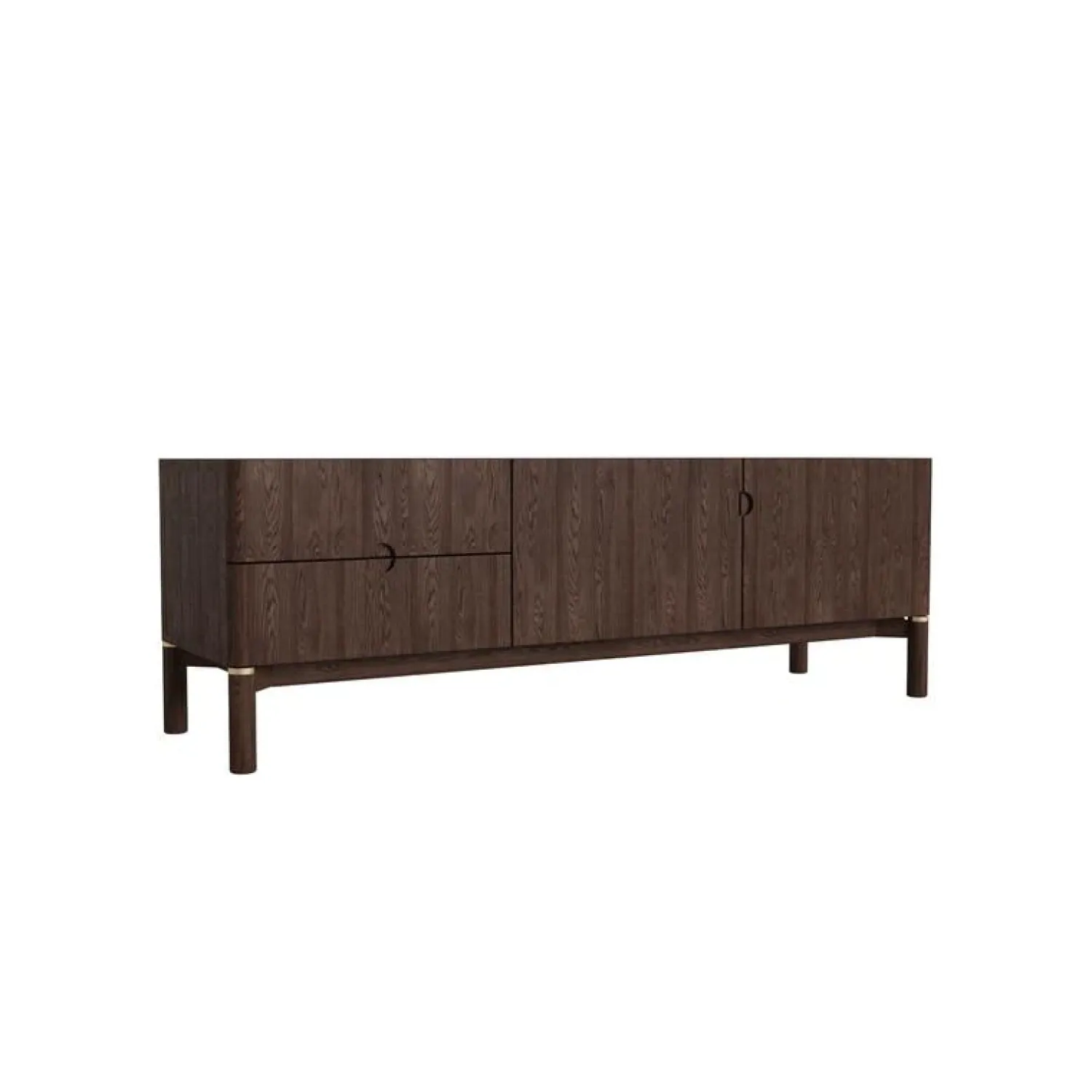 LykkeHome Industriele Kasten|Tv Meubels|Aris Tv meubel 160 cm espresso