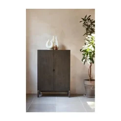LykkeHome Wandkasten|Industriele Kasten|Aris Wandkast 130 cm espresso