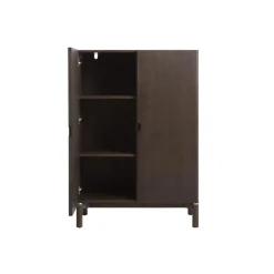 LykkeHome Wandkasten|Industriele Kasten|Aris Wandkast 130 cm espresso