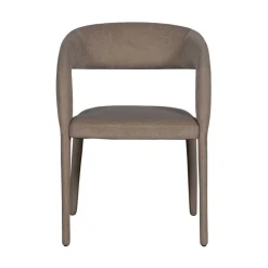 vtwonen Eetkamerstoelen|Arms Eetkamerstoel vilt bruin