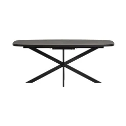 WOOOD Eettafels|Arros uitschuifbare Eettafel zwart 180-220cm