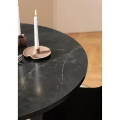 Nordhavn Eettafels|Arvico Eettafel Zwart rond 110cm