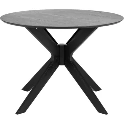 Nordhavn Eettafels|Arvon Eettafel Rond Zwart 105cm