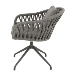 Lesli Living Tuinstoelen|Aspetto Tuinstoel antraciet