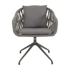 Lesli Living Tuinstoelen|Aspetto Tuinstoel antraciet