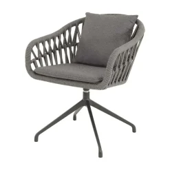 Lesli Living Tuinstoelen|Aspetto Tuinstoel antraciet