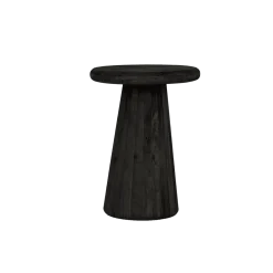 Tower living Bijzettafels|Asti Bijzettafel rond zwart 40 cm