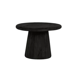 Tower living Bijzettafels|Asti Bijzettafel rond zwart 60 cm