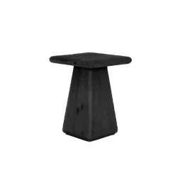 Tower living Bijzettafels|Asti Bijzettafel vierkant zwart 40 cm