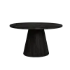 Tower living Eettafels|Asti Eettafel rond zwart 150 cm