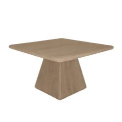 Tower living Eettafels|Asti Eettafel vierkant naturel 130 cm