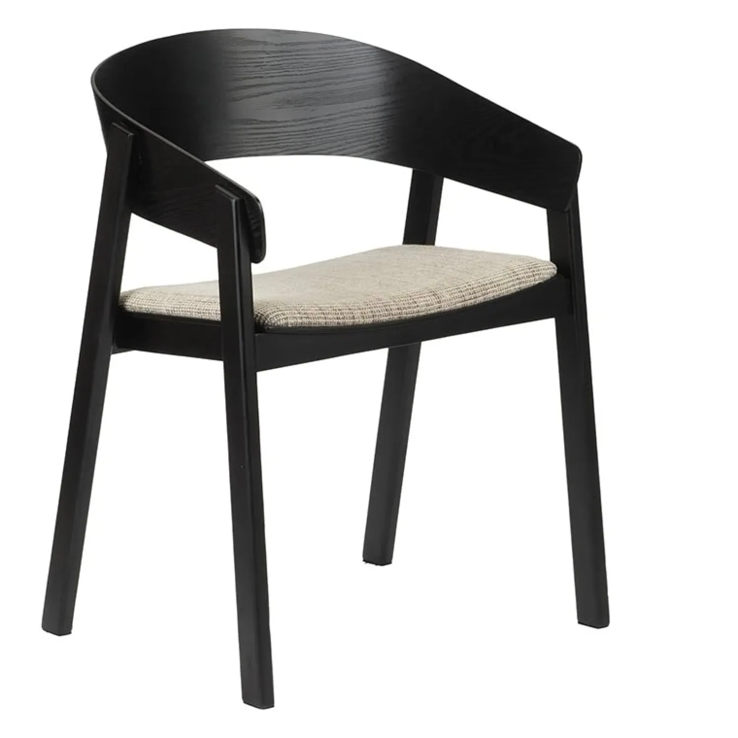 Pole to Pole Eetkamerstoelen|Astrid Eetkamerstoel Zwart hout