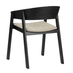 Pole to Pole Eetkamerstoelen|Astrid Eetkamerstoel Zwart hout