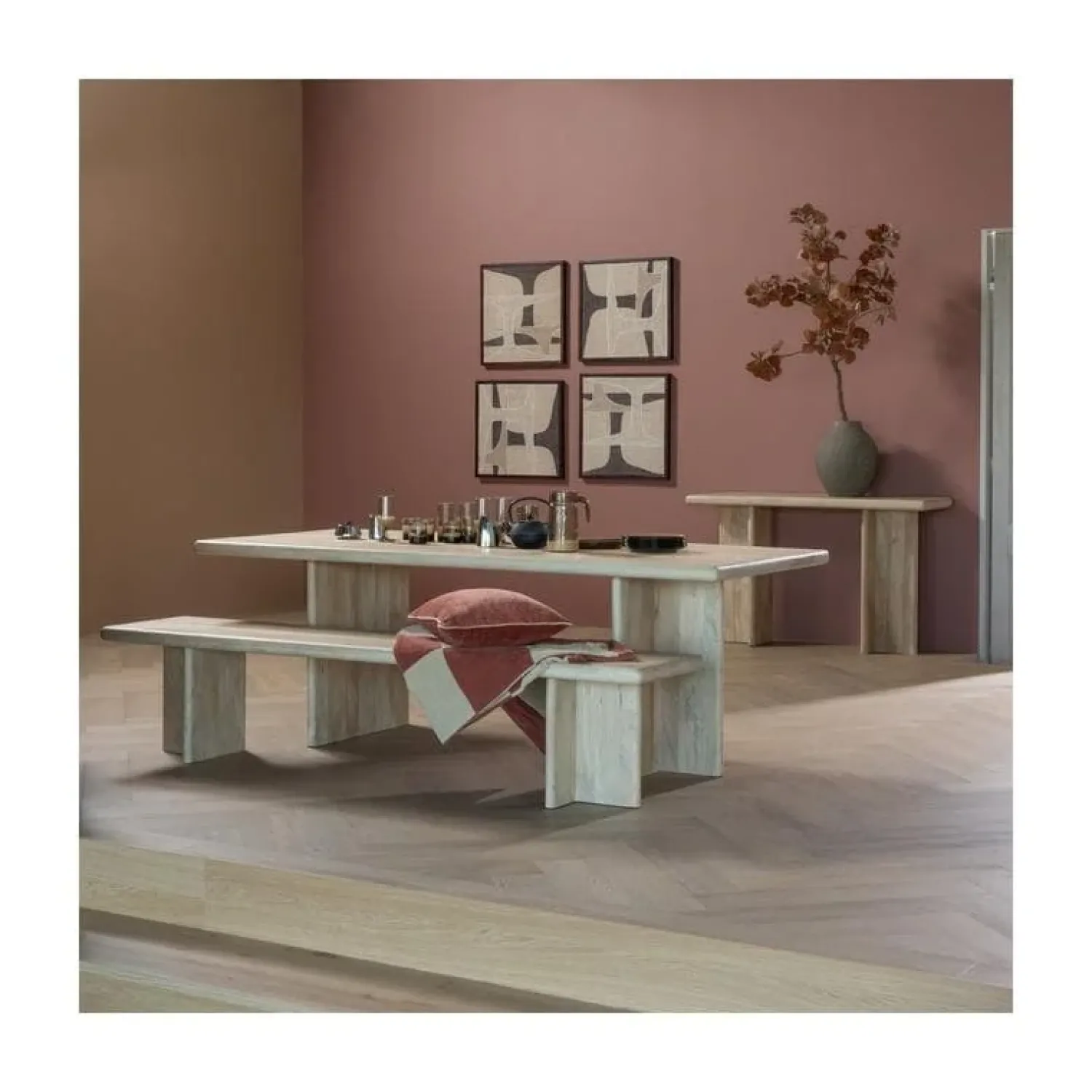 WOOOD Eettafels|Ato Eettafel Mangohout 220cm
