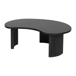 Mysons Salontafels|Atrani Salontafel organisch Mangohout zwart 125 cm
