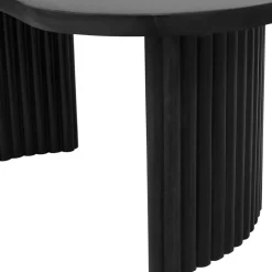 Mysons Salontafels|Atrani Salontafel organisch Mangohout zwart 125 cm