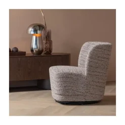 WOOOD Fauteuils|Atty Draaifauteuil Melange Beige