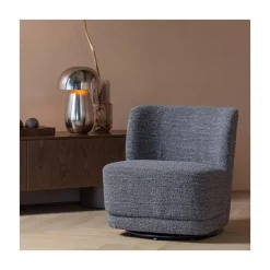 WOOOD Fauteuils|Atty Draaifauteuil Melange Grijs