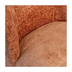 WOOOD Fauteuils|Atty Draaifauteuil velvet terracotta