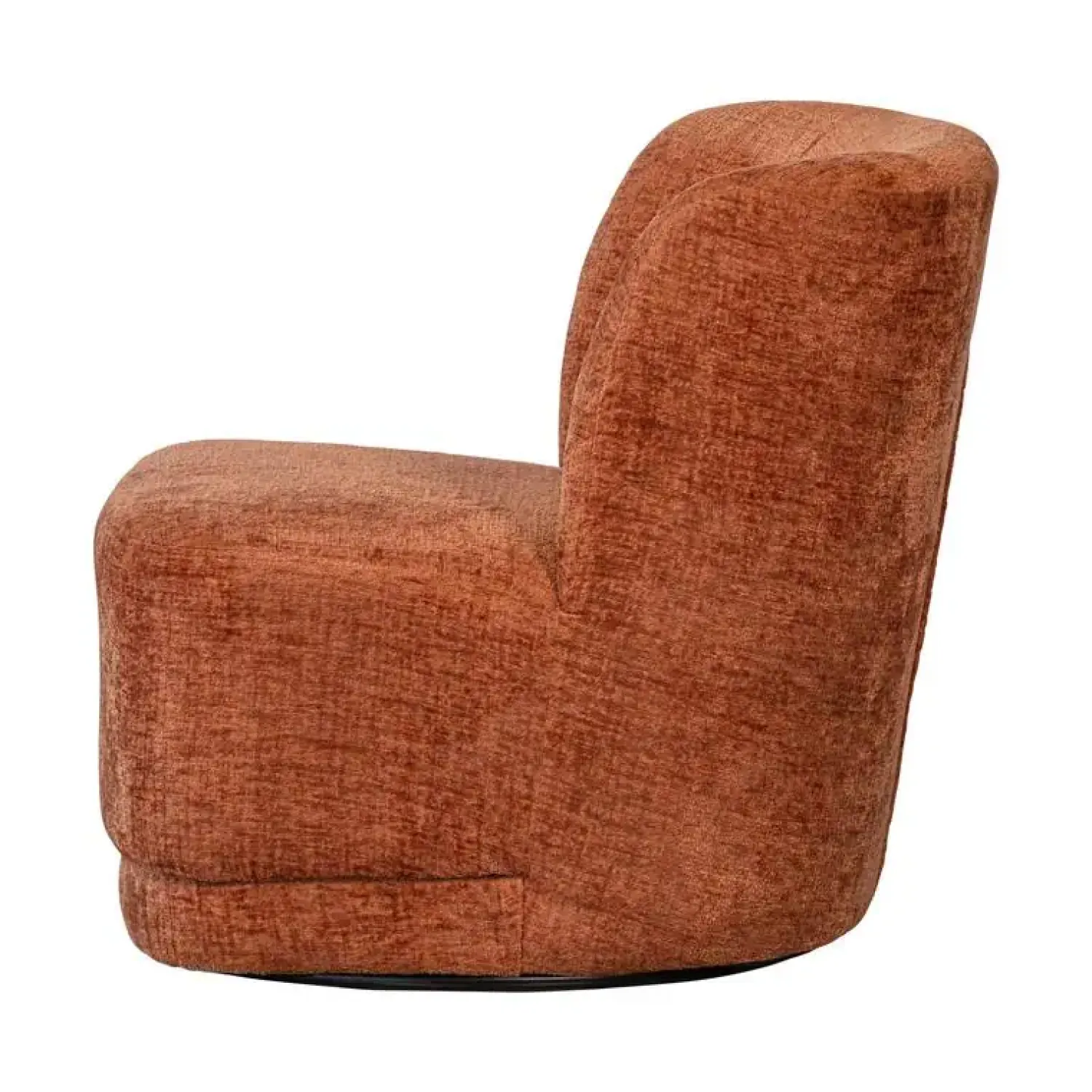 WOOOD Fauteuils|Atty Draaifauteuil velvet terracotta