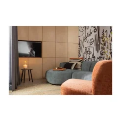 WOOOD Fauteuils|Atty Draaifauteuil velvet terracotta
